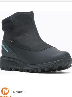 MERRELL womens 8 Thermo Kiruna MID Zip Waterproof Winter BOOTS Wool Insulated